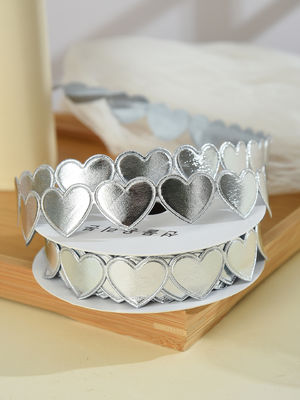 1.5cm*9m 2.5cm*9m Hartvorm Valentijnsdag Polyester Gift Ribbon Voor Luxe Gift Packaging