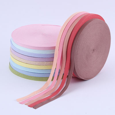 5mm-50mm*50y Herringbone Woven Cotton Ribbon Op maat gemaakt Cotton Ribbon