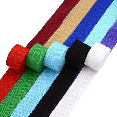 20 mm*50 y Haringbone Woven Cotton Ribbon voor kledingstukken