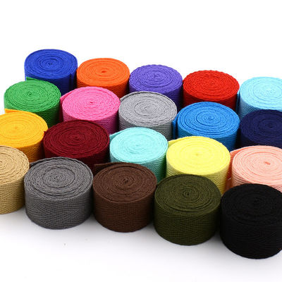 20 mm*50 y Haringbone Woven Cotton Ribbon voor kledingstukken