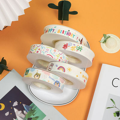 20mm*25y Splitsed Edge Cotton Ribbon voor cakeverpakking en decoratie