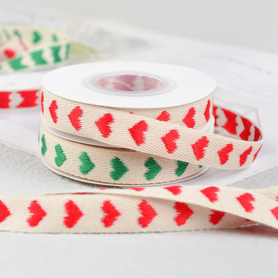 16mm*9m Hartpatroon Jacquard Katoen Ribbon Voor Kleding Accessoires