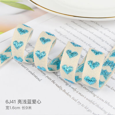 16mm*9m Hartpatroon Jacquard Katoen Ribbon Voor Kleding Accessoires