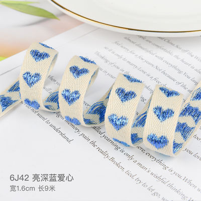 16mm*9m Hartpatroon Jacquard Katoen Ribbon Voor Kleding Accessoires