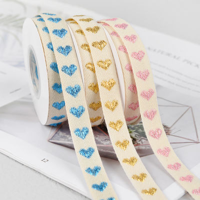16mm*9m Hartpatroon Jacquard Katoen Ribbon Voor Kleding Accessoires
