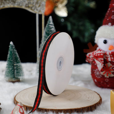 1cm*45m Kerstdrukt lint voor cadeauverpakkingen en kleding accessoires