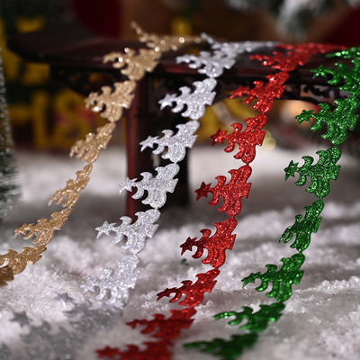 3cm*5y Ultrasone kerststrook voor cadeauverpakkingen en kleding accessoires