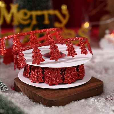 3cm*5y Ultrasone kerststrook voor cadeauverpakkingen en kleding accessoires