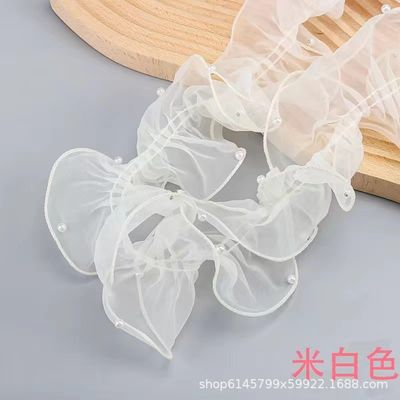 12cm*2m gerimpelde kant kant kant lint voor bloemenpakket en cadeau verpakking