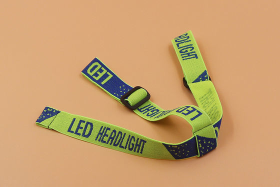 2.5cm Jacquard elastisch lint en webbing voor hoofdlamp hoofdlamp en kleding accessoires