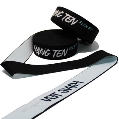 4.4cm Jacquard aangepast logo elastisch lint en webbing voor kleding accessoires taille band