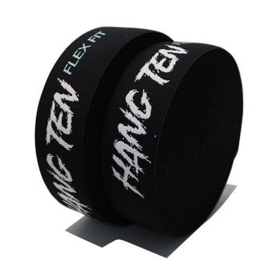 4.4cm Jacquard aangepast logo elastisch lint en webbing voor kleding accessoires taille band