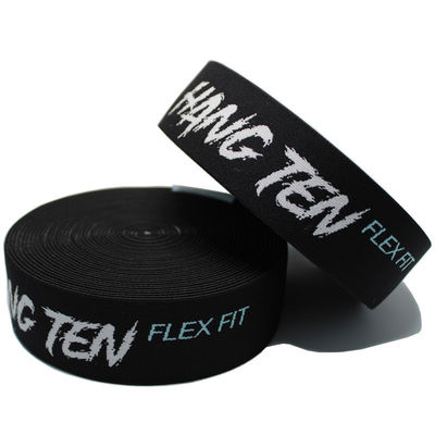 4.4cm Jacquard aangepast logo elastisch lint en webbing voor kleding accessoires taille band
