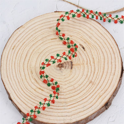 10mm*10m Gelukkige Kerst Velvet Oorbord voor cadeau verpakking en festival decoratie