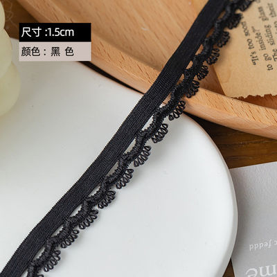 Hoofdlamp Gelegenheid 1,5 cm Geweven Oogboog Rand Polyester Elastische BH Riem Ribbon Voor kleding Accessoires