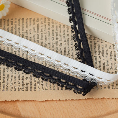 Hoofdlamp Gelegenheid 1,5 cm Geweven Oogboog Rand Polyester Elastische BH Riem Ribbon Voor kleding Accessoires