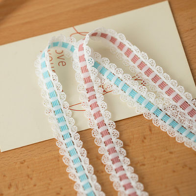 1.7cm Geweven kant polyester elastische beha band voor kleding accessoires