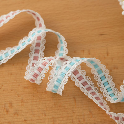 1.7cm Geweven kant polyester elastische beha band voor kleding accessoires