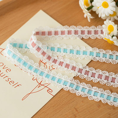 1.7cm Geweven kant polyester elastische beha band voor kleding accessoires