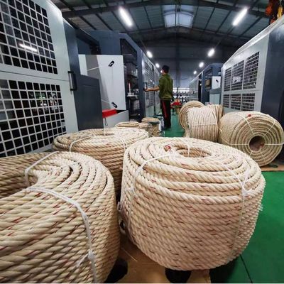 3 mm-12 mm gele PP 3-strengs gedraaid touw toegepast in zeevissingen