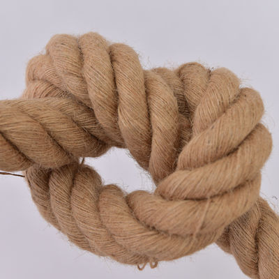 6 mm-60 mm gele jute 3 strengen gedraaid touw toegepast in decoratie of zee visserij touw