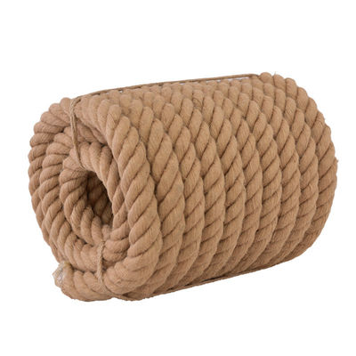 6 mm-60 mm gele jute 3 strengen gedraaid touw toegepast in decoratie of zee visserij touw